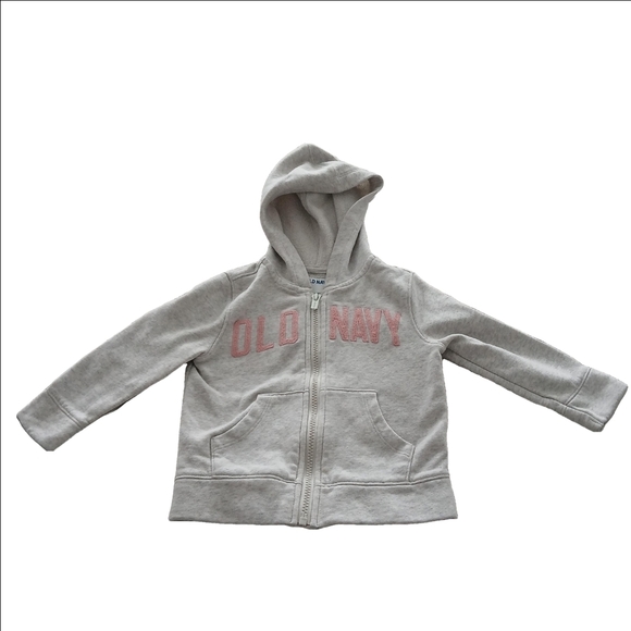 🛍 Old Navy Girls Gray Hoodie 2T Comfy - Picture 1 of 3